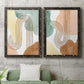 Spring Shapes I - Premium Framed Canvas 2 Piece Set - Ready to Hang