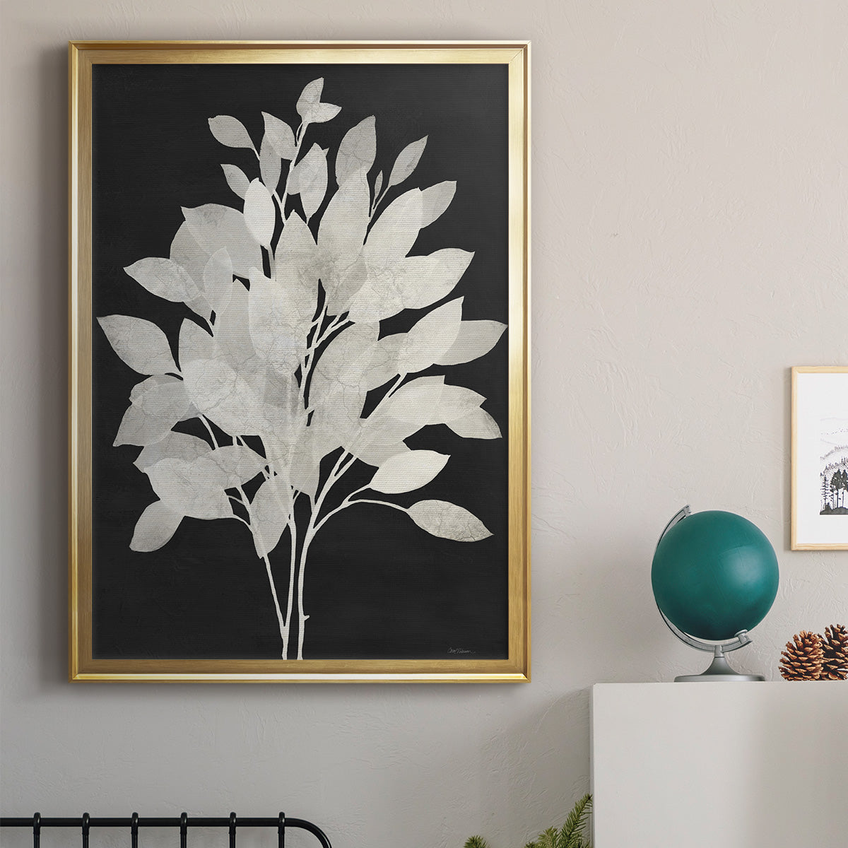 Misty Branches I - Modern Framed Canvas Print