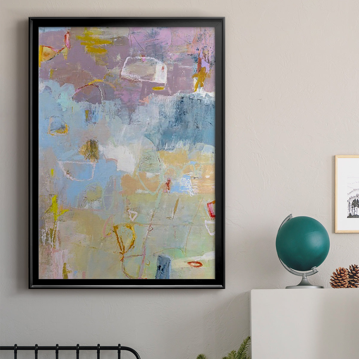 Whilst I - Modern Framed Canvas Print