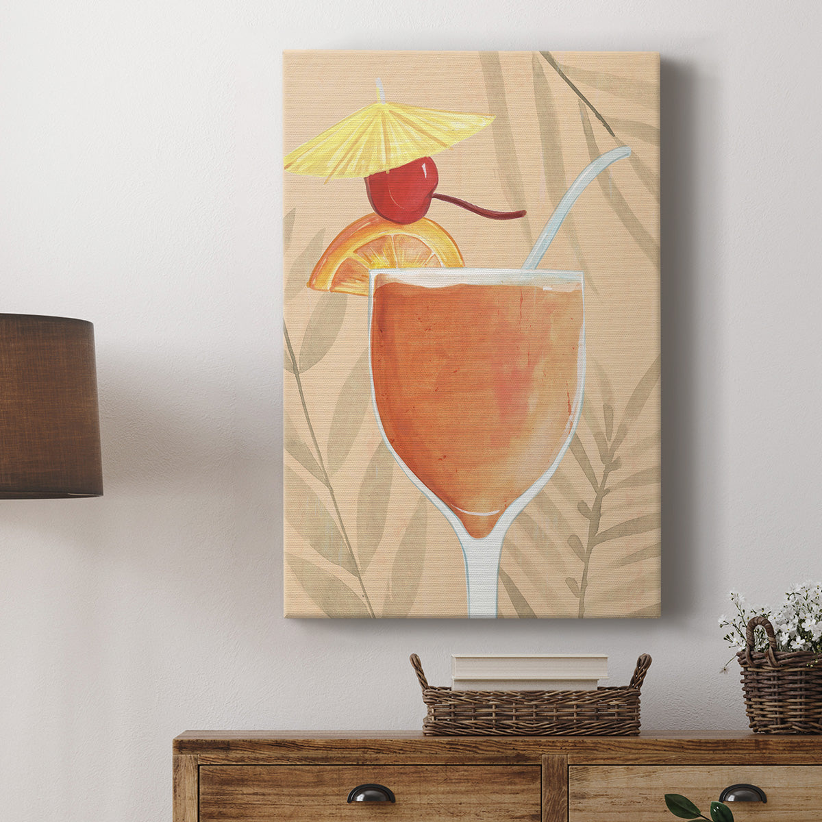 Tropical Cocktail I Premium Gallery Wrapped Canvas - Ready to Hang