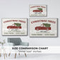 Christmas Farm Sign Collection A - Framed Gallery Wrapped Canvas in Floating Frame