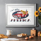 God Bless America Truck - Modern Framed Art Print