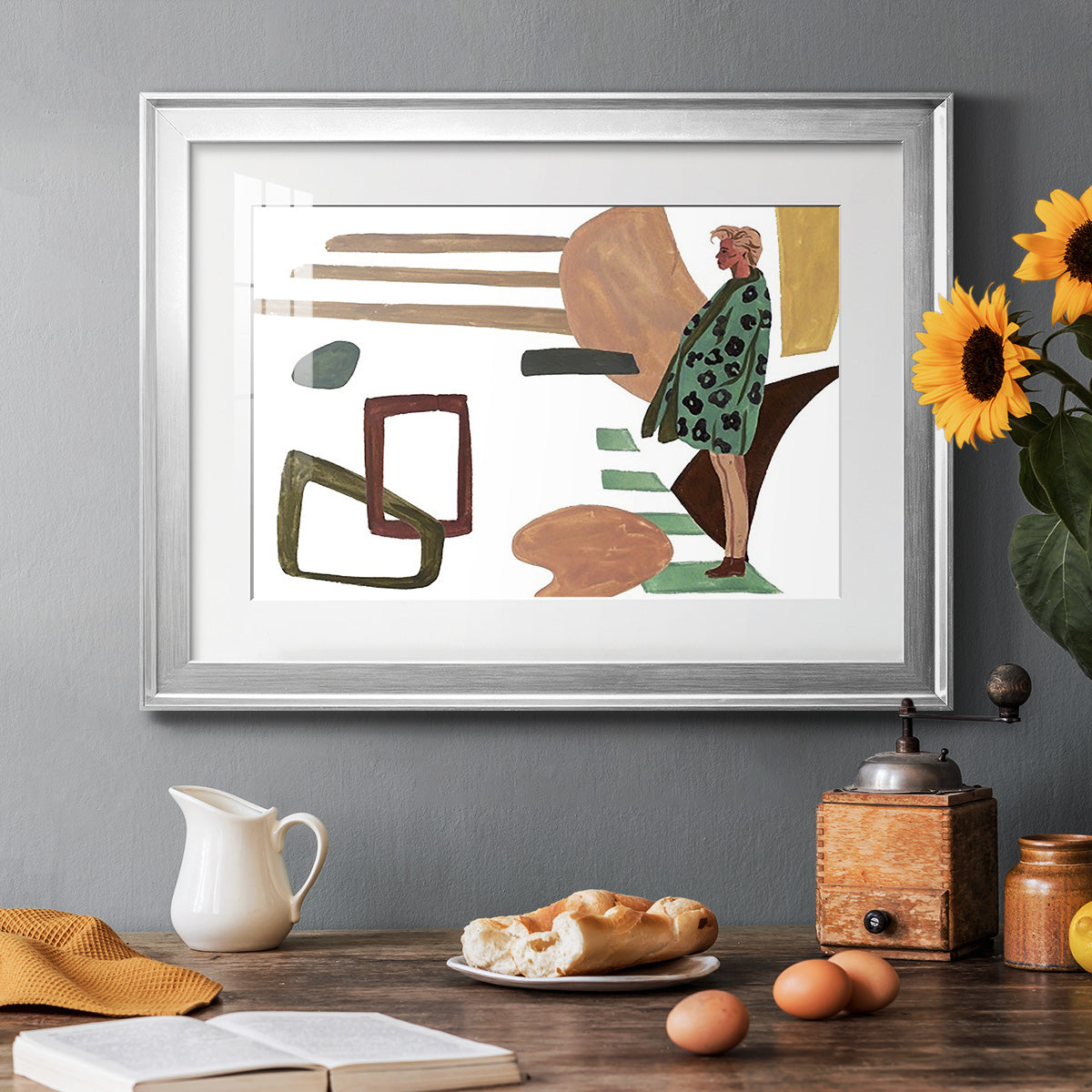 Vintage Vibes V Premium Framed Print - Ready to Hang