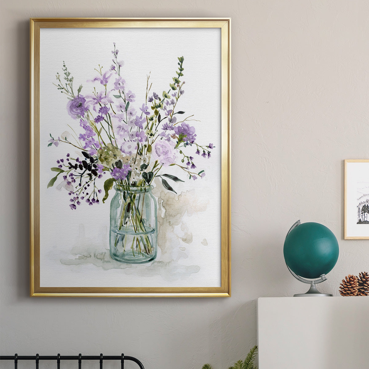 Purple Passion II - Modern Framed Canvas Print