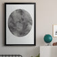 Graphite Moon II - Modern Framed Canvas Print