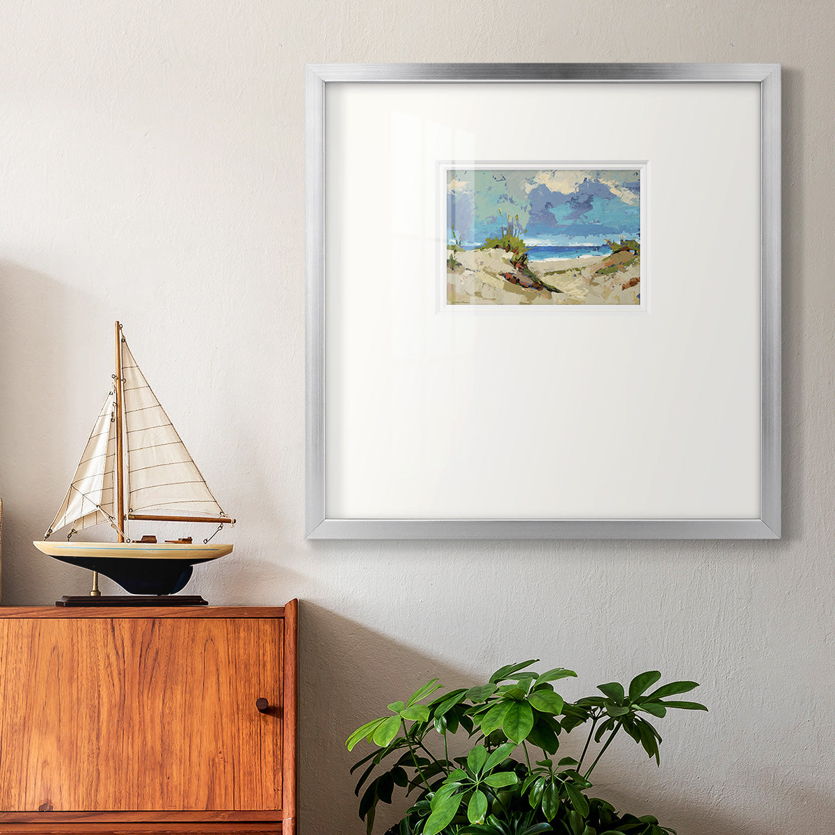 Dunes II Premium Framed Print Double Matboard