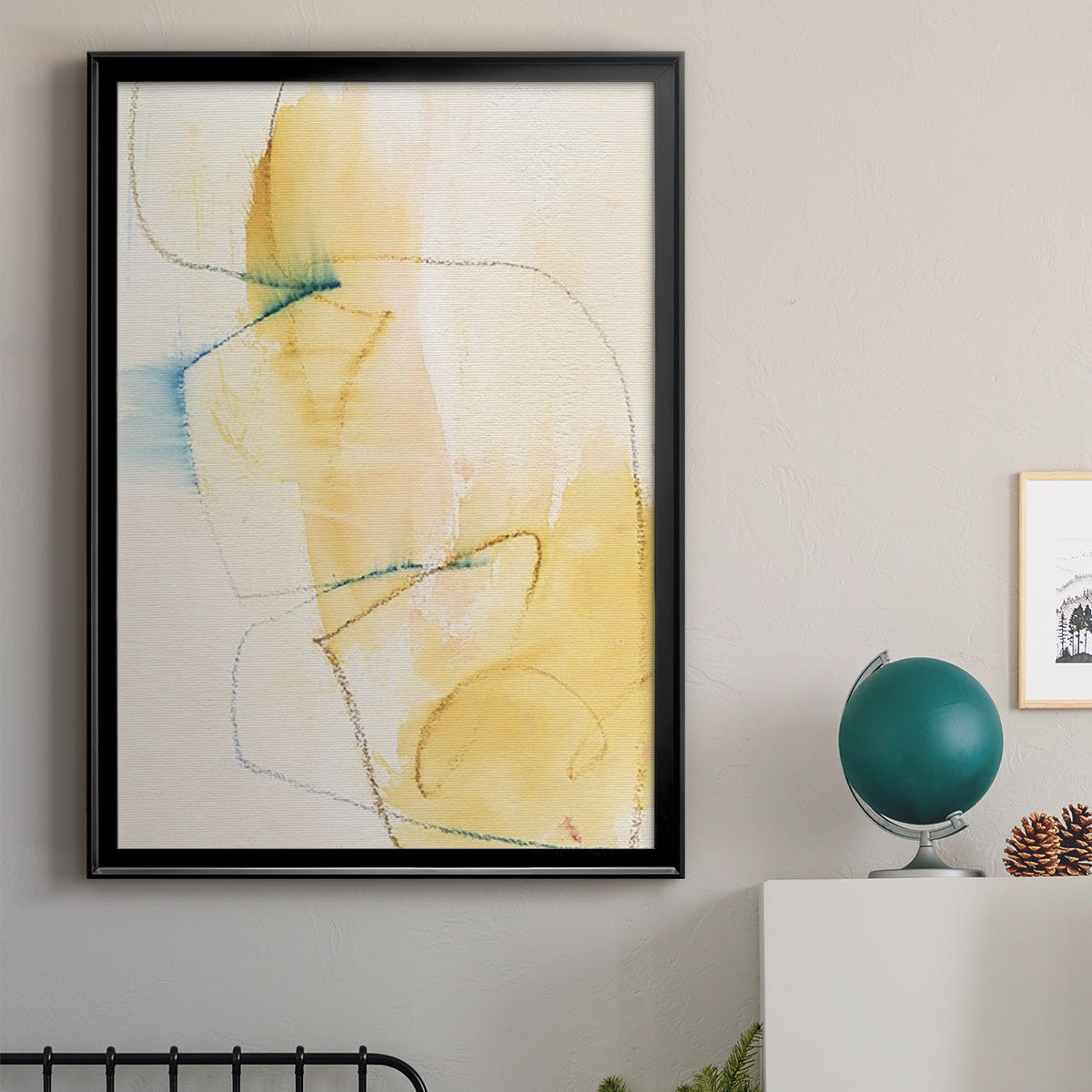 Barxan I - Modern Framed Canvas Print