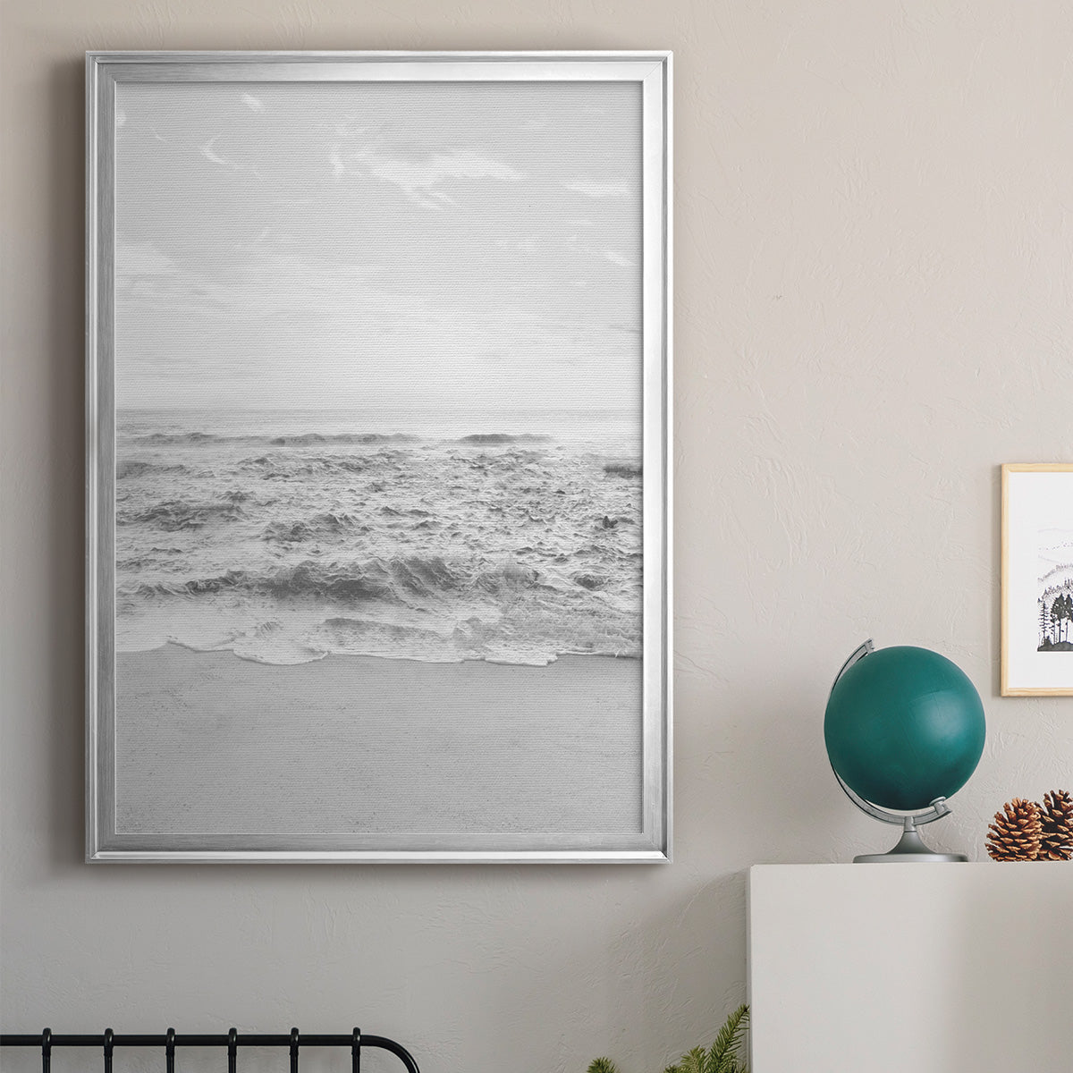 Gentle Tides I - Modern Framed Canvas Print