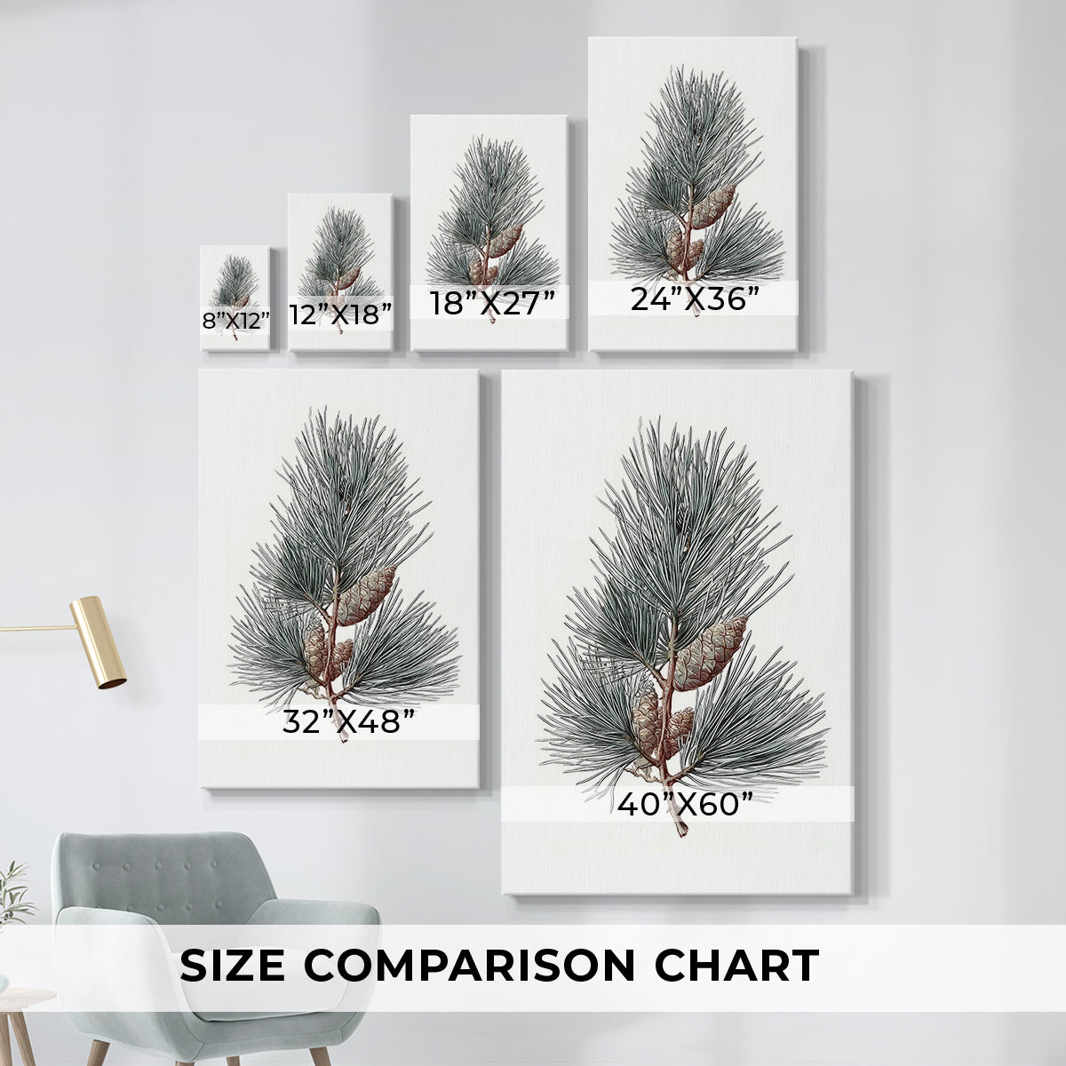 Evergreen of Silver Whisper - Canvas Art Print