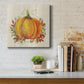 Fall Pumpkin with Leaves-Premium Gallery Wrapped Canvas - Ready to Hang