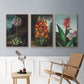 Temple of Flora I - Framed Premium Gallery Wrapped Canvas L Frame 3 Piece Set - Ready to Hang