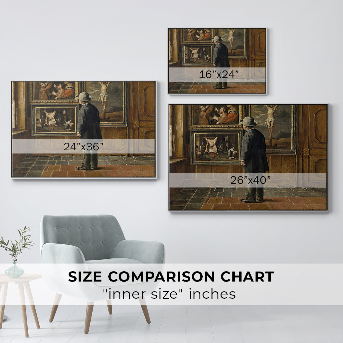 The Picture Lover, 1884 - Floater Framed Canvas Print
