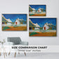 Three White Cottages at Saintes-Maries, 1888 - Floater Framed Canvas Print