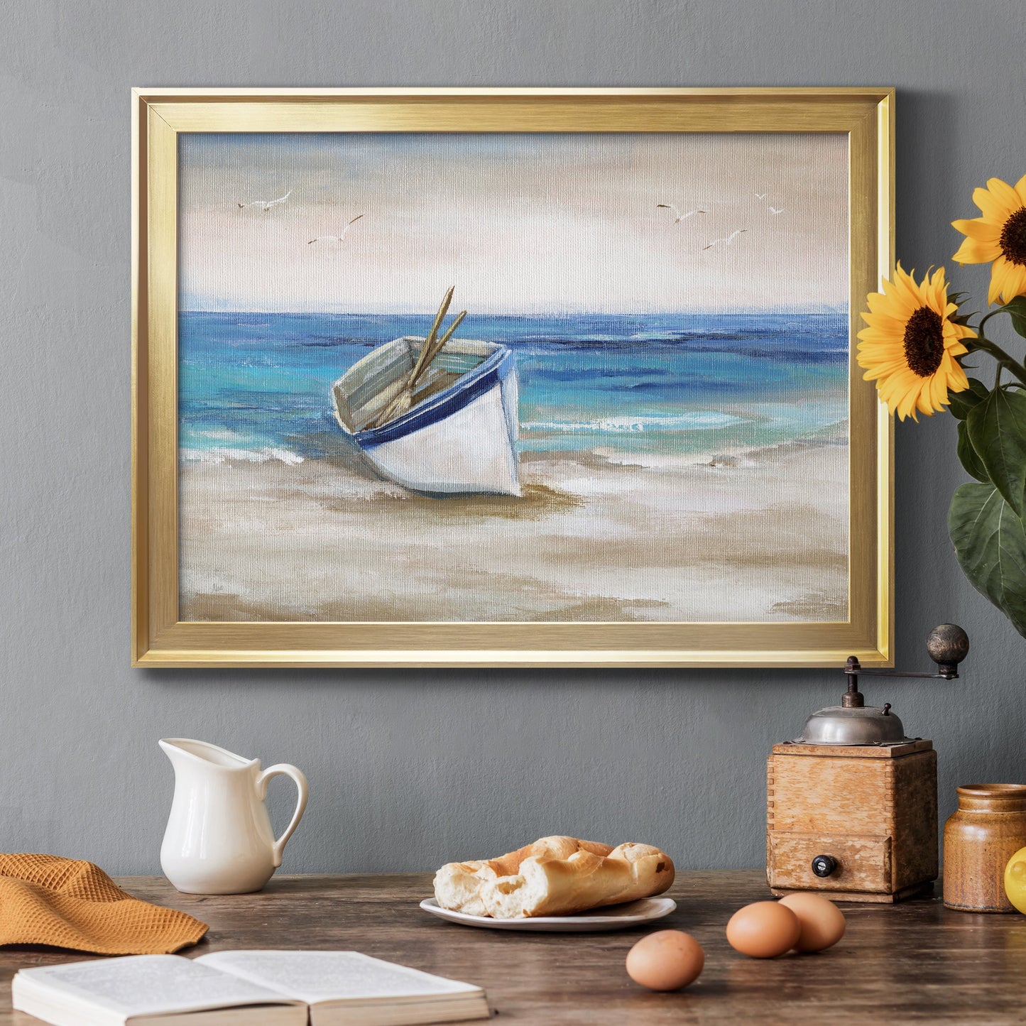 Shore Excursion - Modern Framed Canvas Print