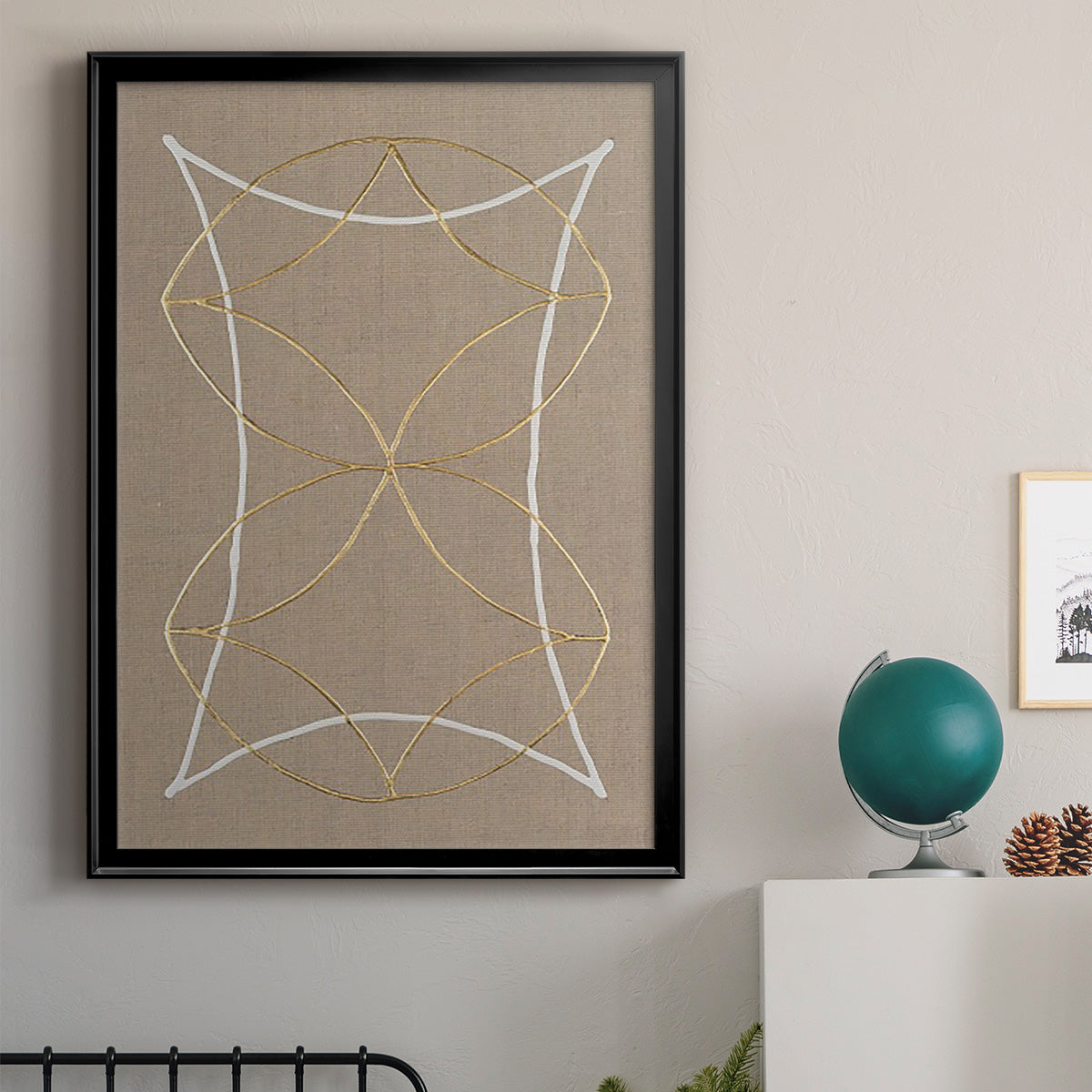 Hyperbola I - Modern Framed Canvas Print