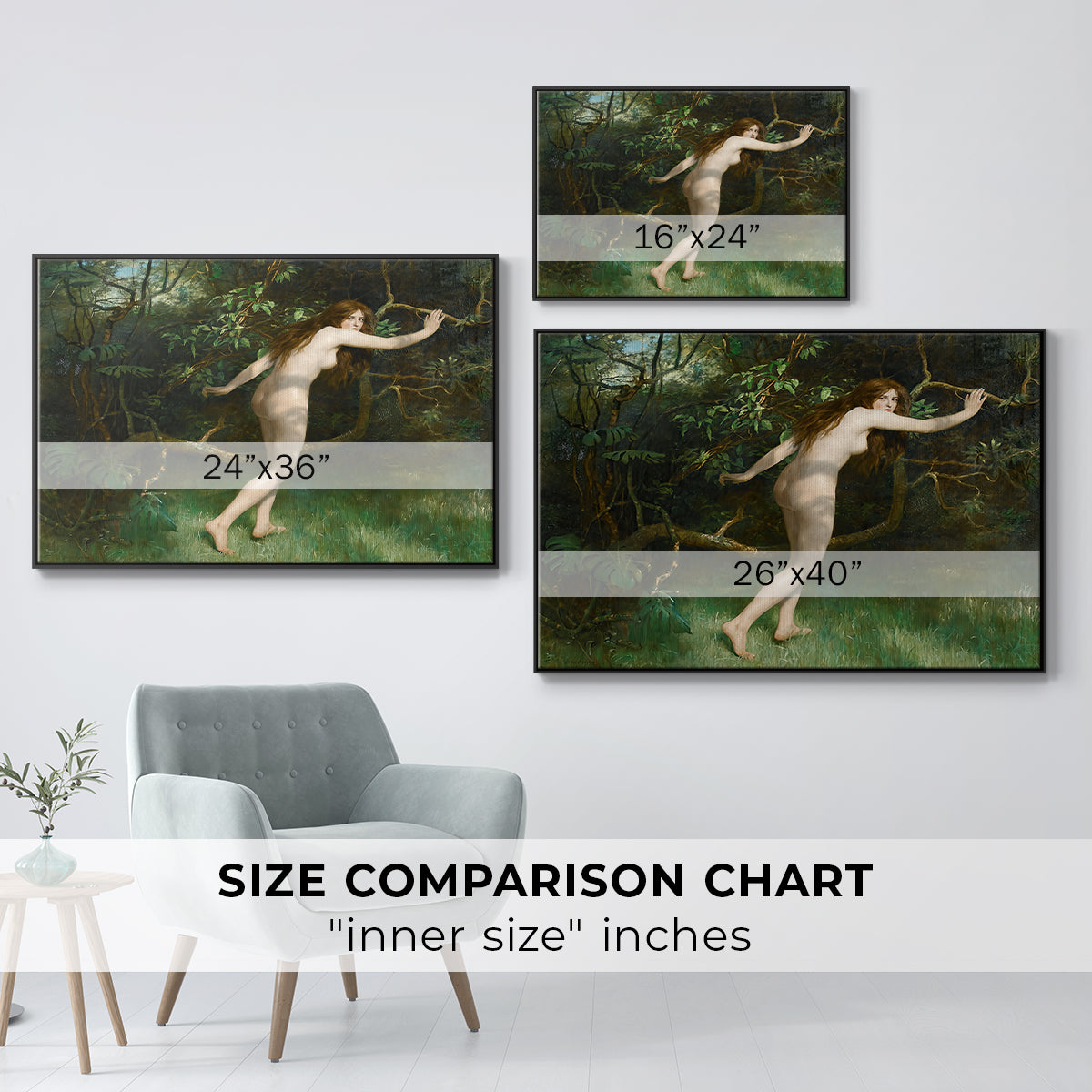Eve, 1911 - Floater Framed Canvas Print