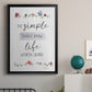 The Simple Things - Modern Framed Canvas Print