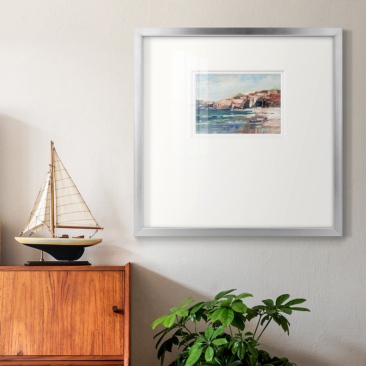 Sea Cliff Study II Premium Framed Print Double Matboard