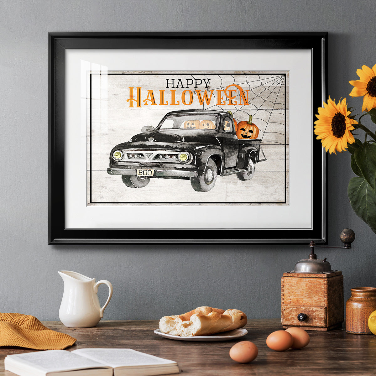 Happy Halloween - Modern Framed Art Print
