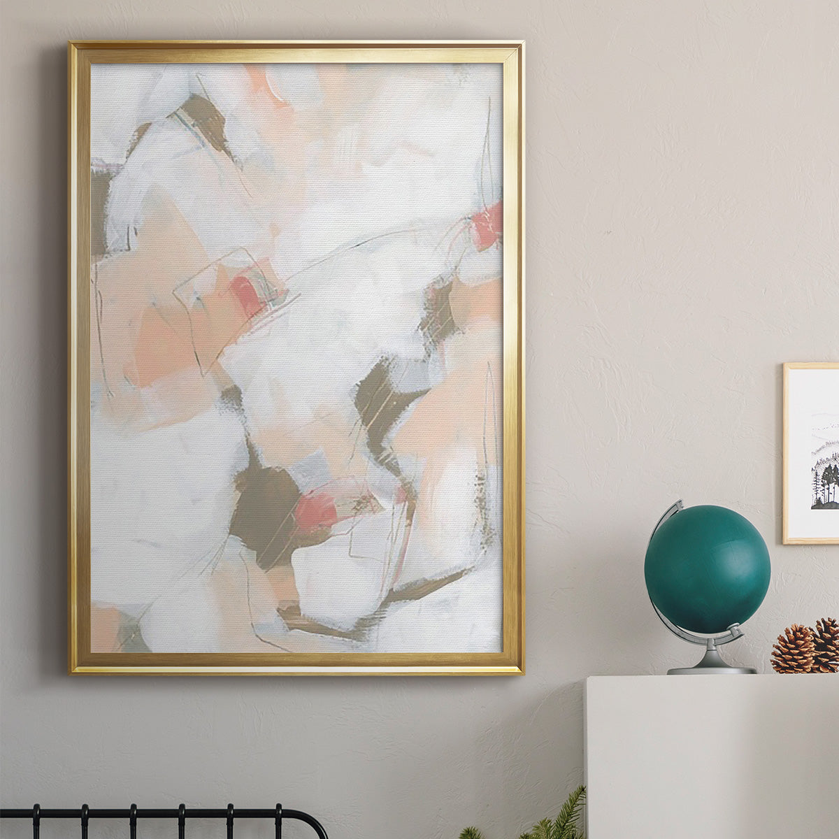 Sand Story II - Modern Framed Canvas Print