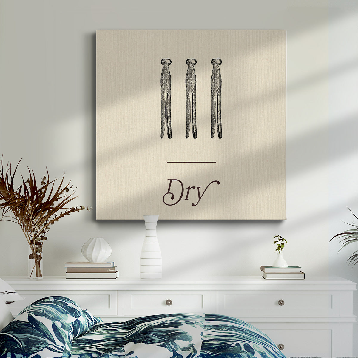 Laundry Sign II-Premium Gallery Wrapped Canvas - Ready to Hang