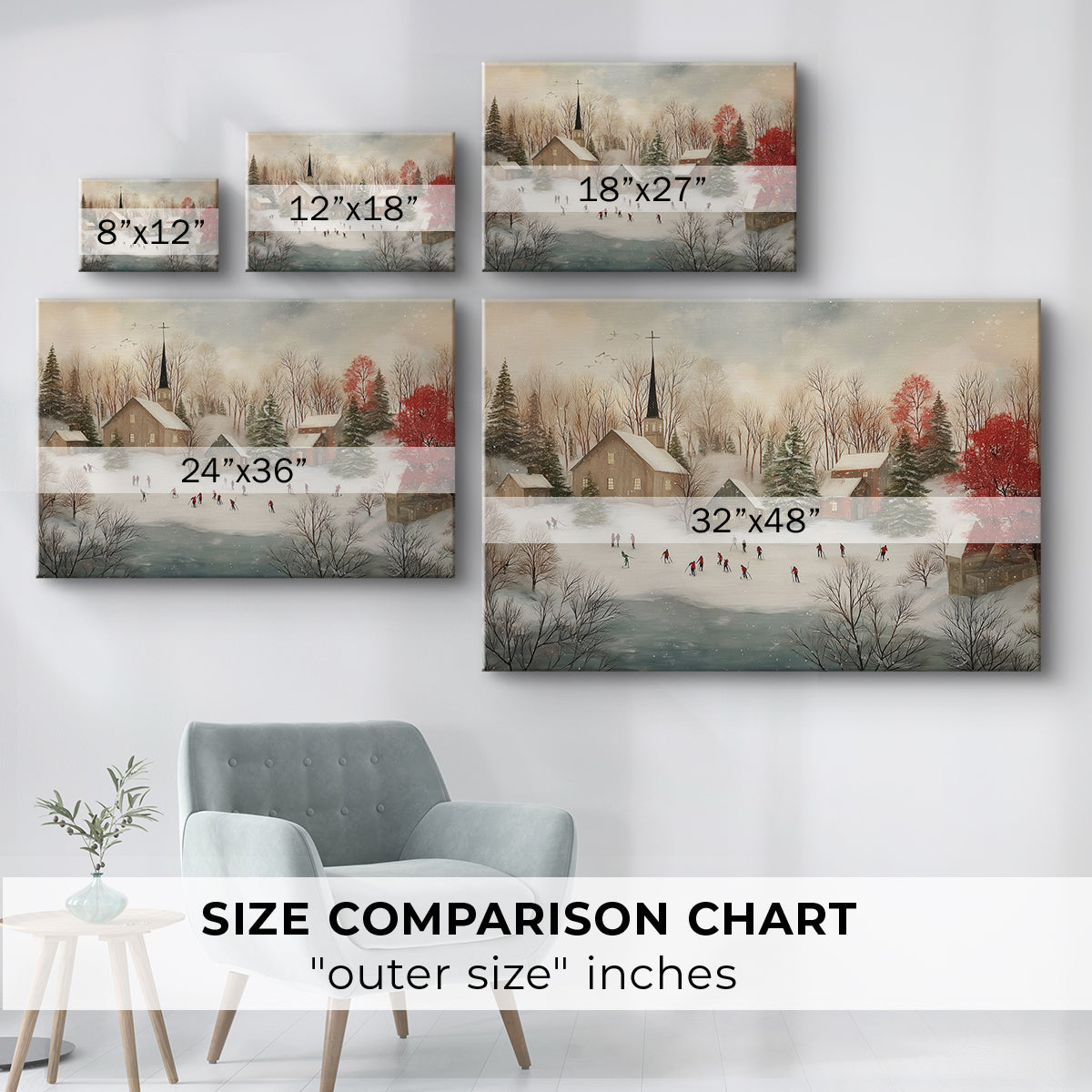 Gilded Serenade of Sleigh - Canvas Art Print