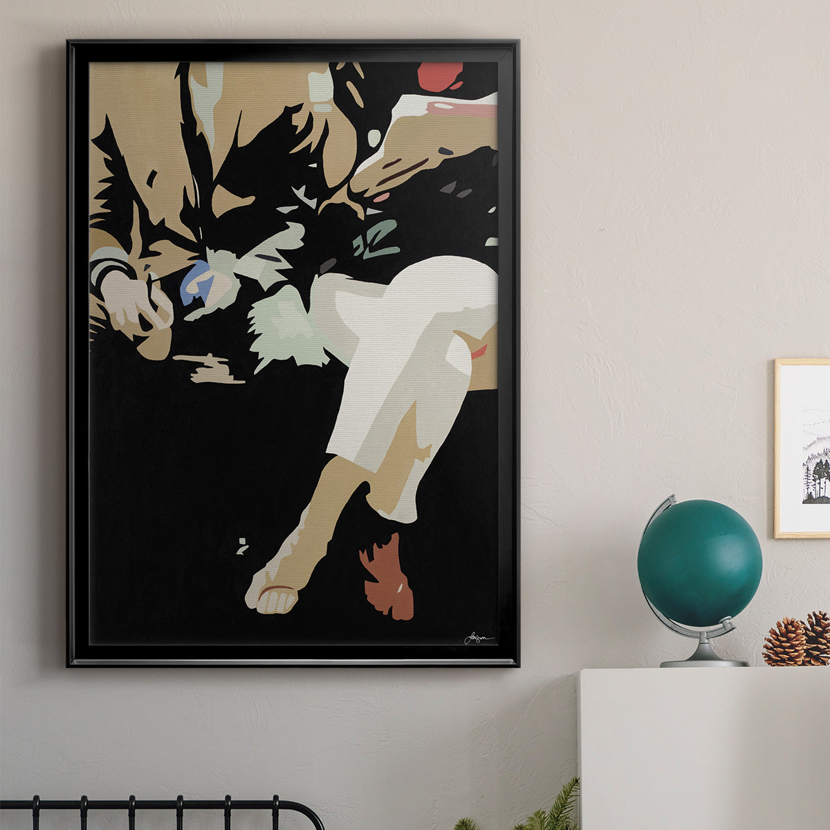 Them #4 -  Framed Canvas Print