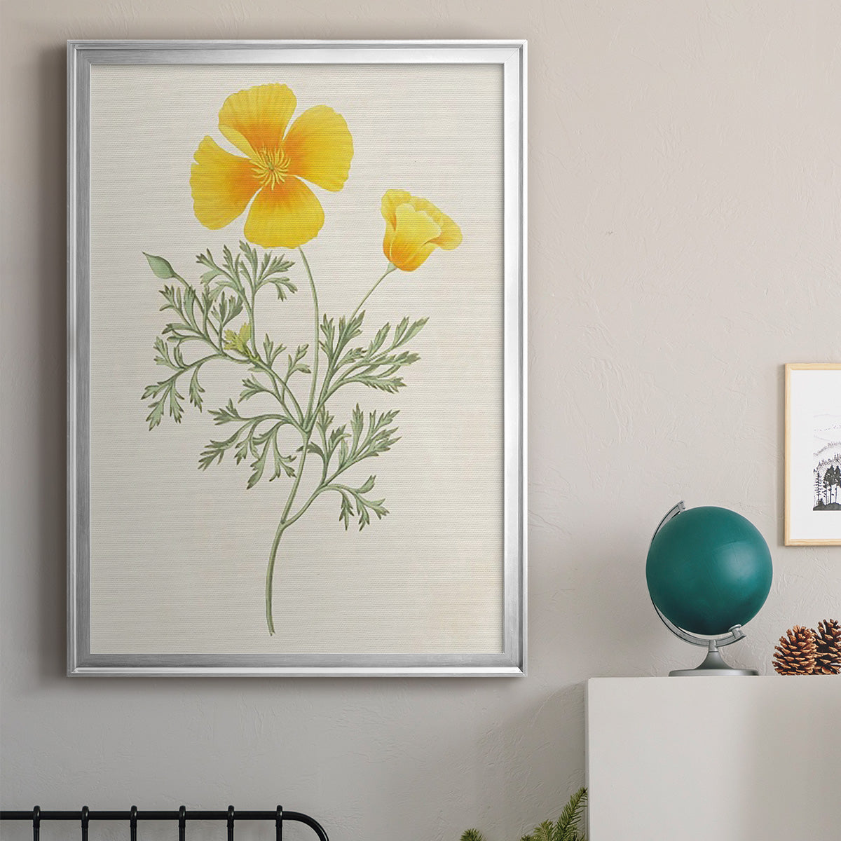 Flowers of the Seasons IX - Modern Framed Canvas Print