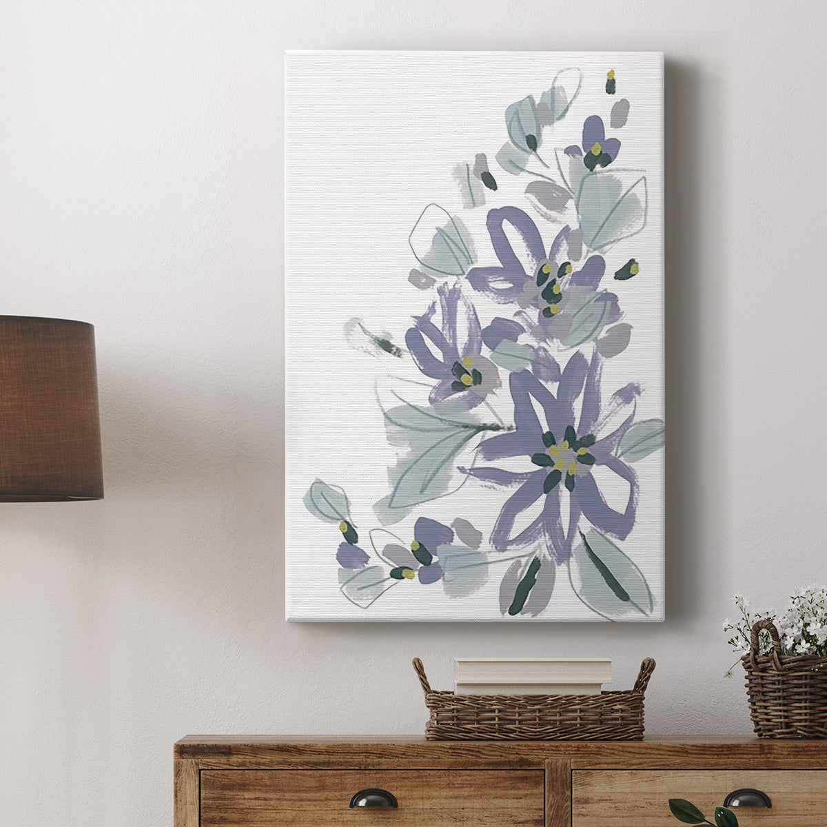 Periwinkle Patch IV - Canvas Art Print