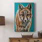 Teal Fox Premium Gallery Wrapped Canvas - Ready to Hang