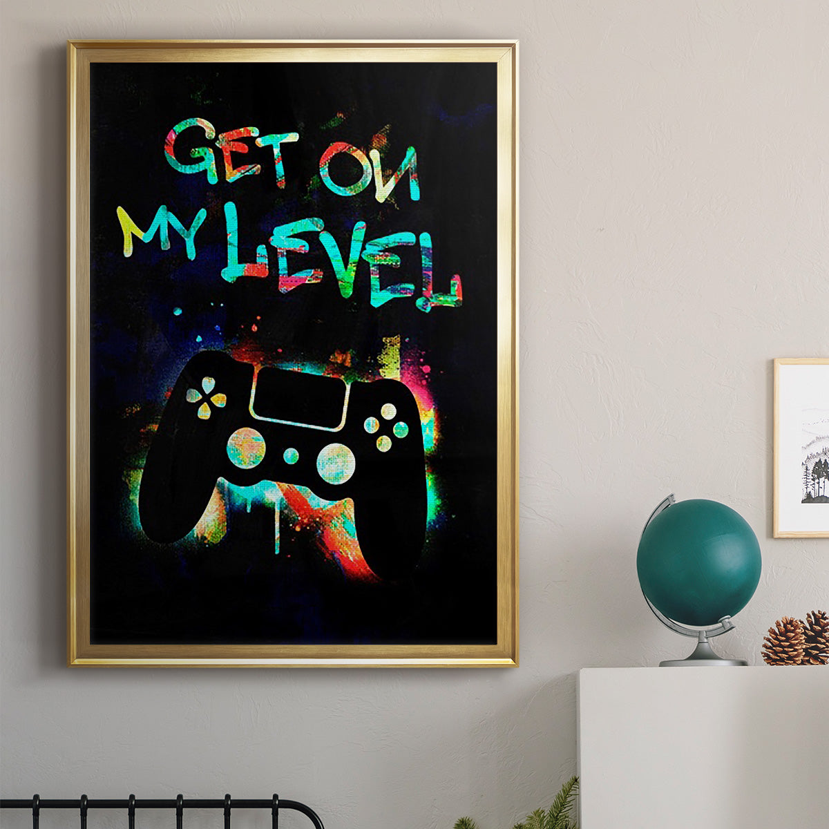 Gamer Tag II - Modern Framed Canvas Print