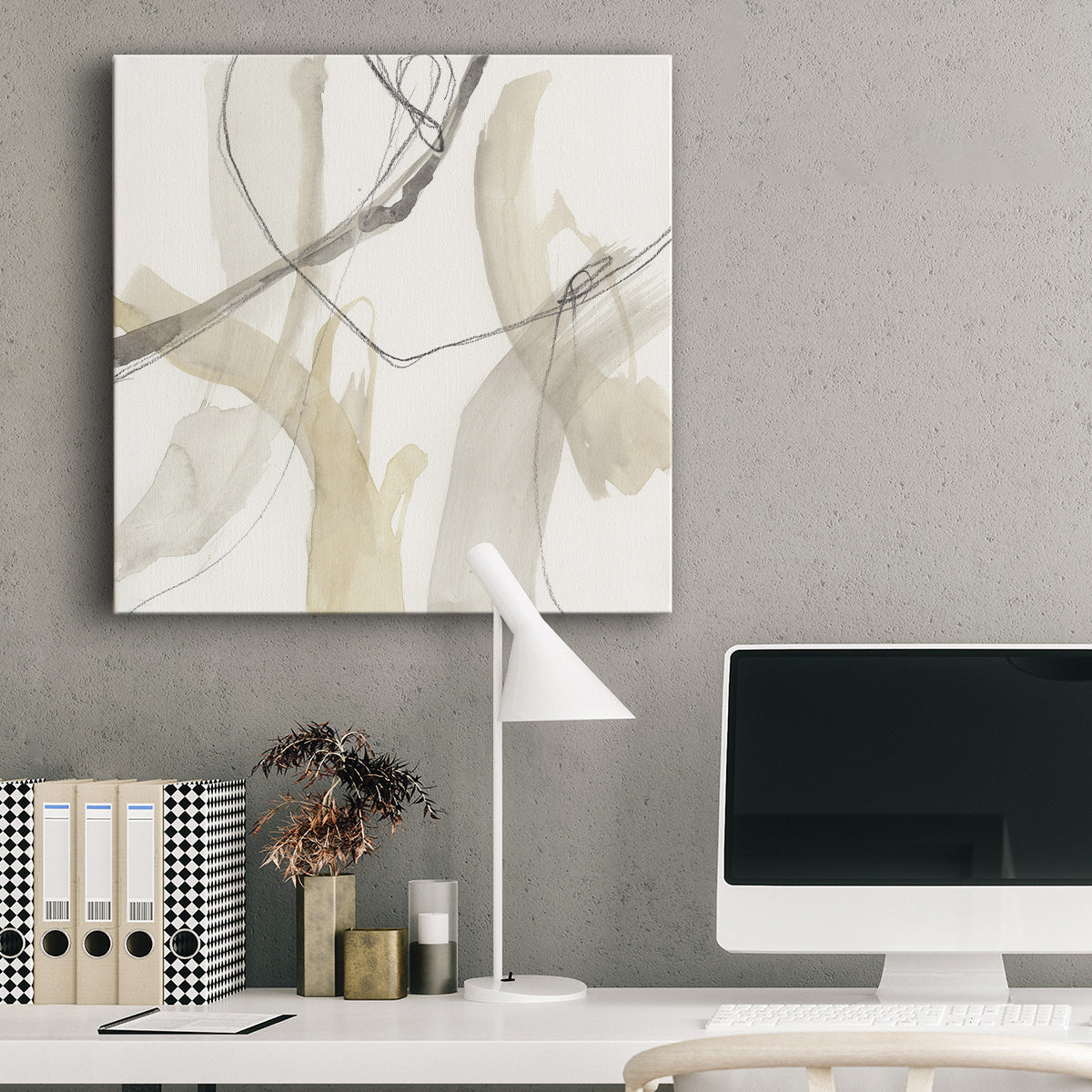 Neutral Momentum I - Canvas Art Print
