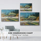 Orchard in Blossom, Bordered by Cypresses, 1888 - Floater Framed Canvas Print