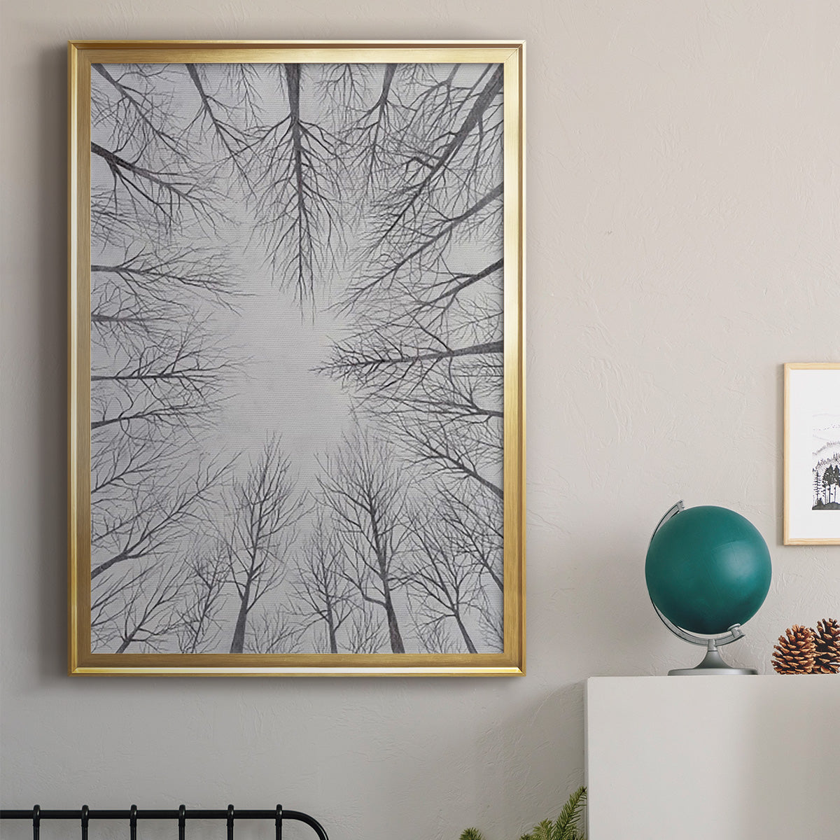 Deciduous Canopy I - Modern Framed Canvas Print