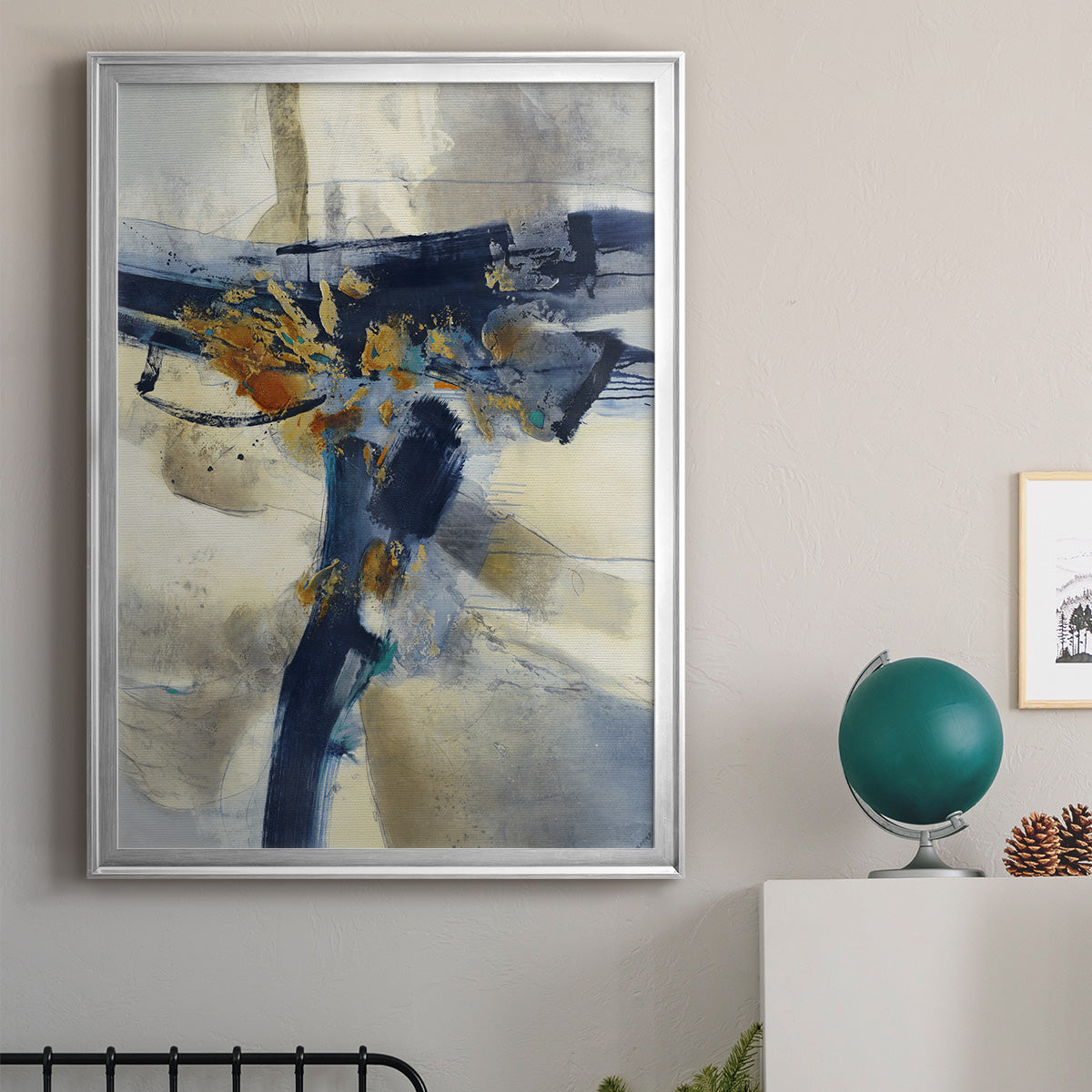 Blast - Modern Framed Canvas Print