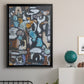 California Beach Blue Glass - Modern Framed Canvas Print