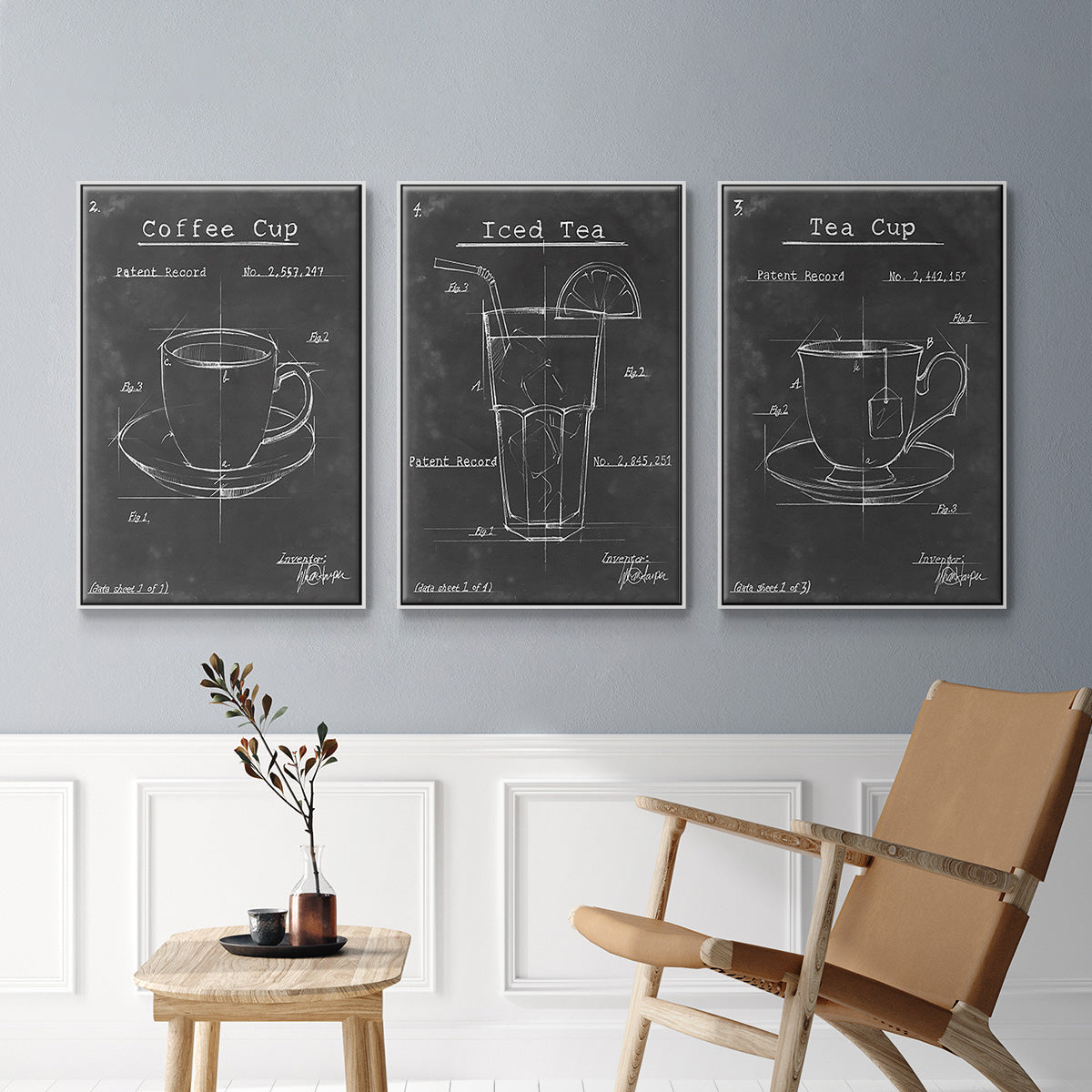 Morning Routine I - Floater Framed Canvas Set