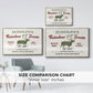 Christmas Farm Sign IV - Framed Gallery Wrapped Canvas in Floating Frame