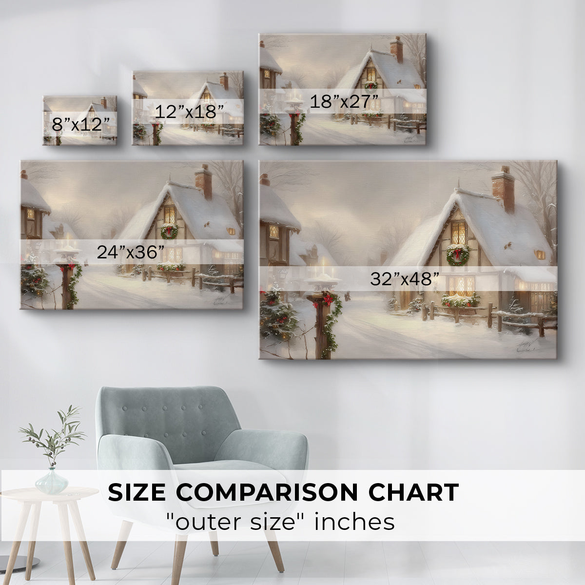Nativity of Tinsel-Gold Promise - Canvas Art Print