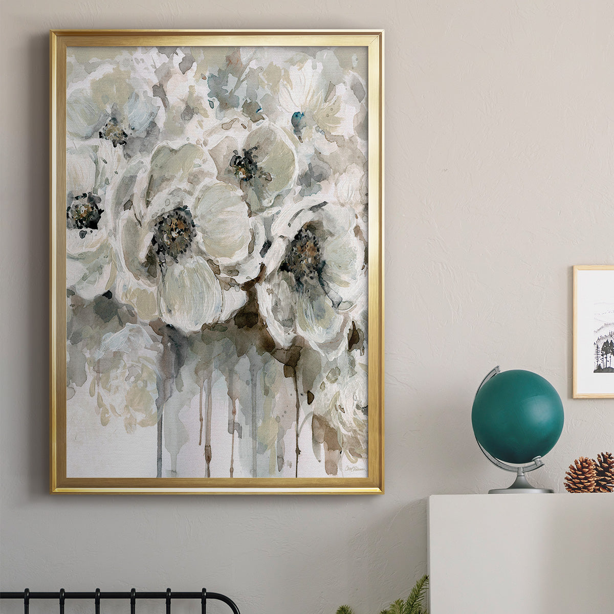 Soft Fragrance I - Modern Framed Canvas Print