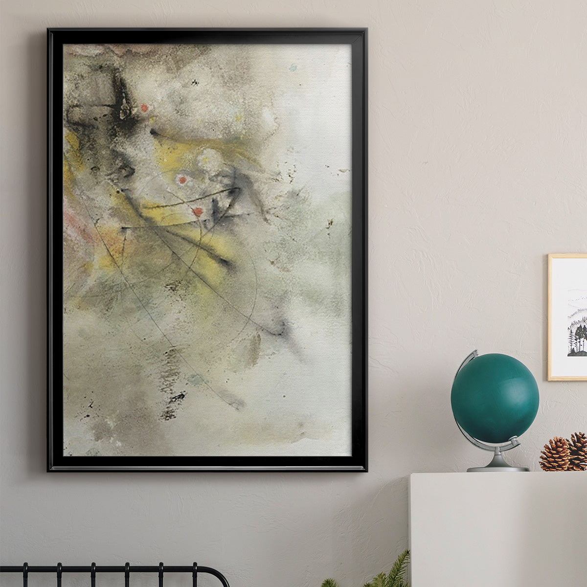 Soft Inspiration II - Modern Framed Canvas Print