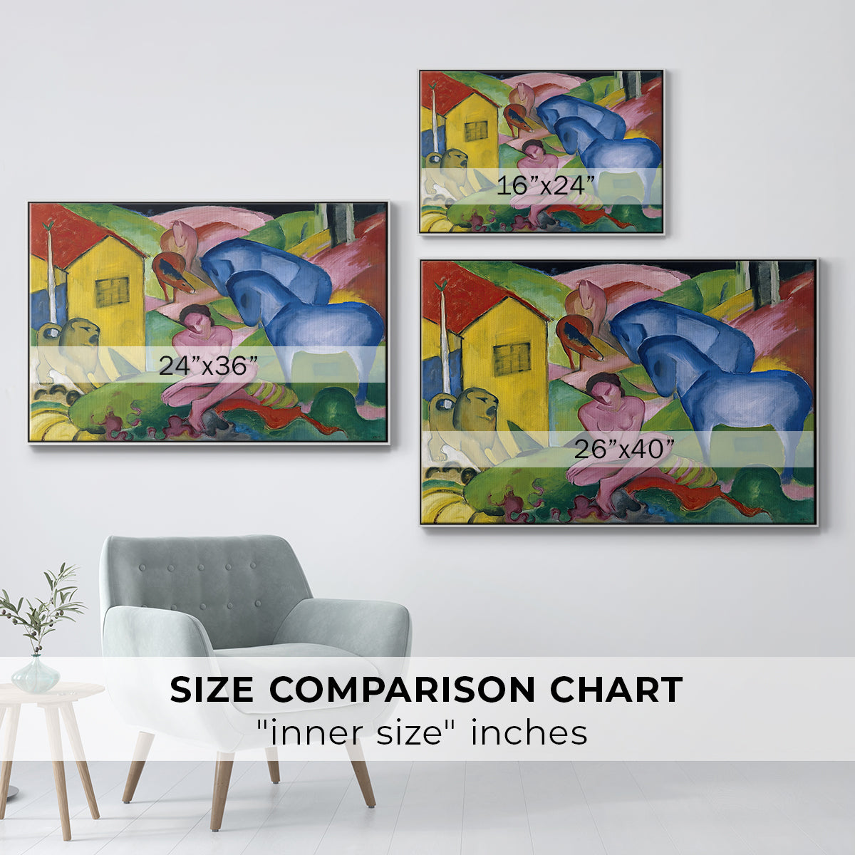 The Dream, 1912 - Floater Framed Canvas Print