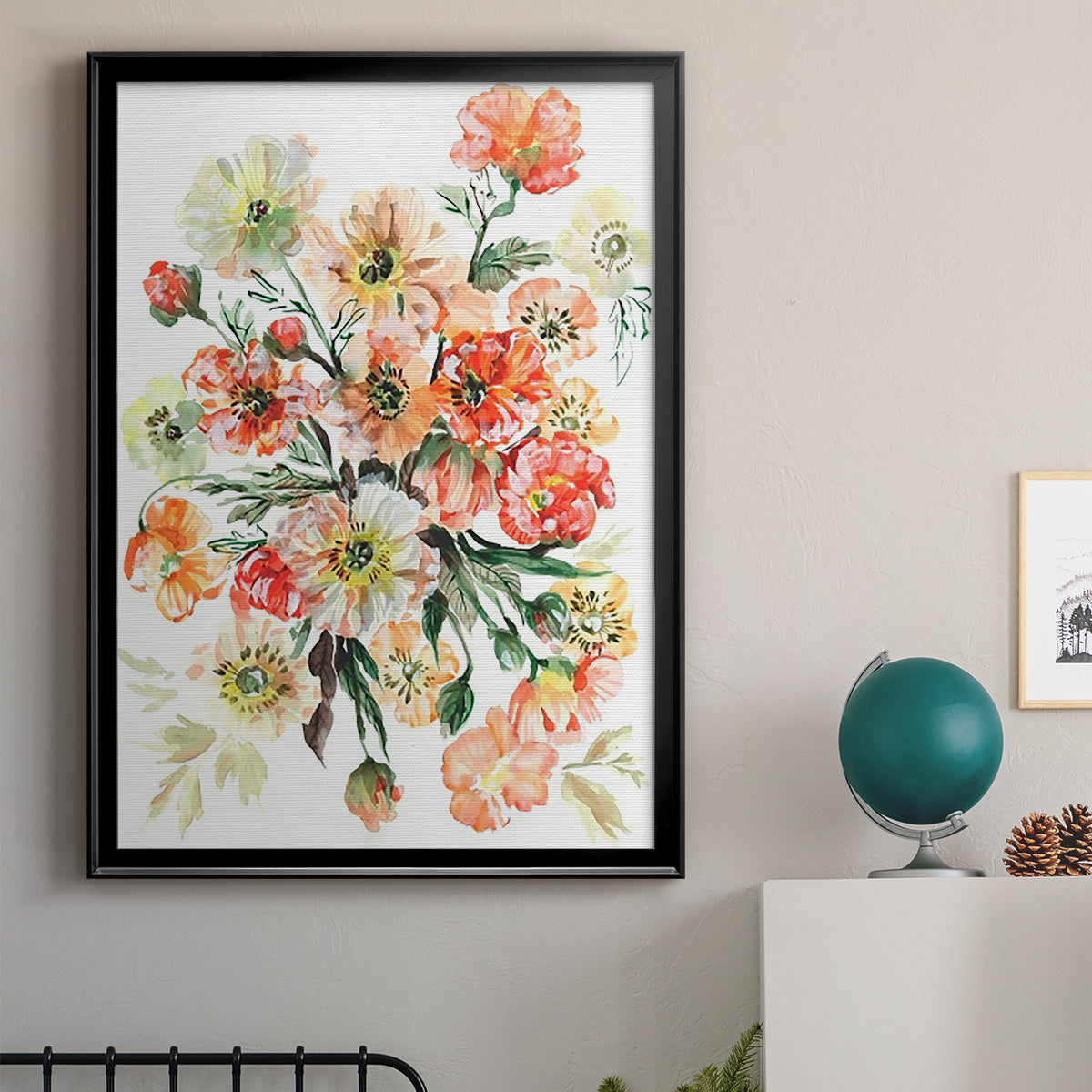 Icelandic Poppies I - Modern Framed Canvas Print