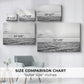 Rough Gray Sea Waves - Canvas Art Print
