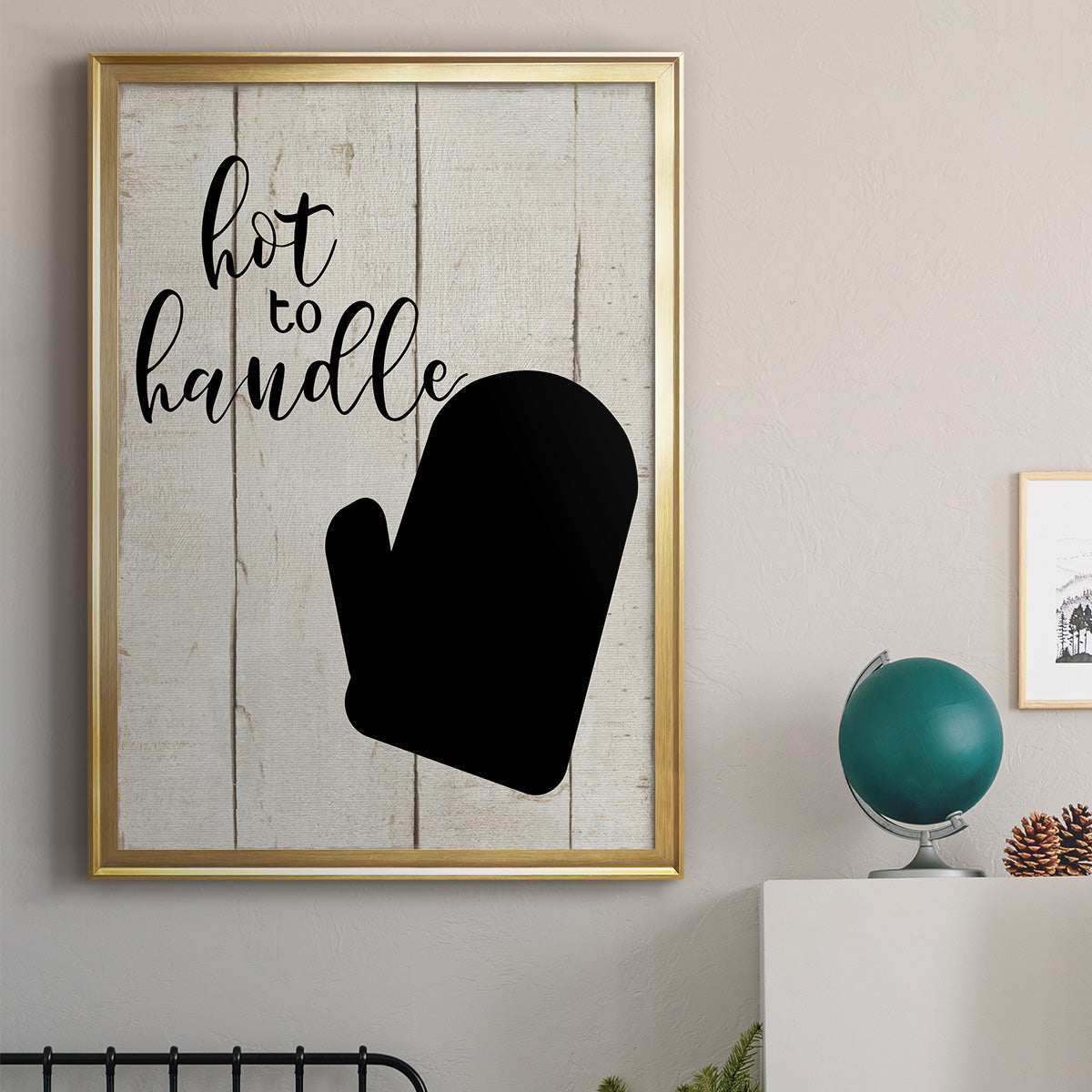 Hot To Handle - Modern Framed Canvas Print