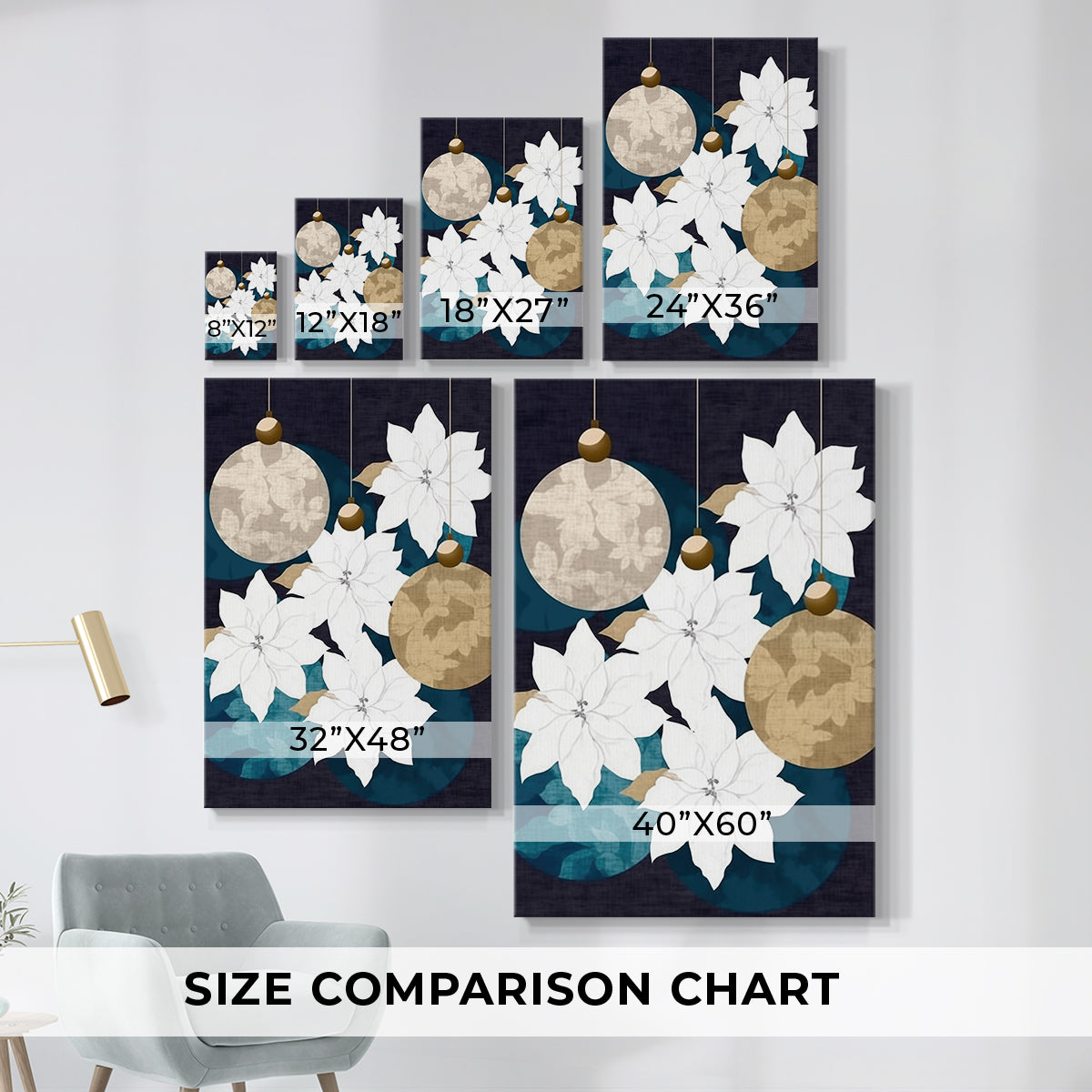 Pale Winter Blessing of Candle - Canvas Art Print