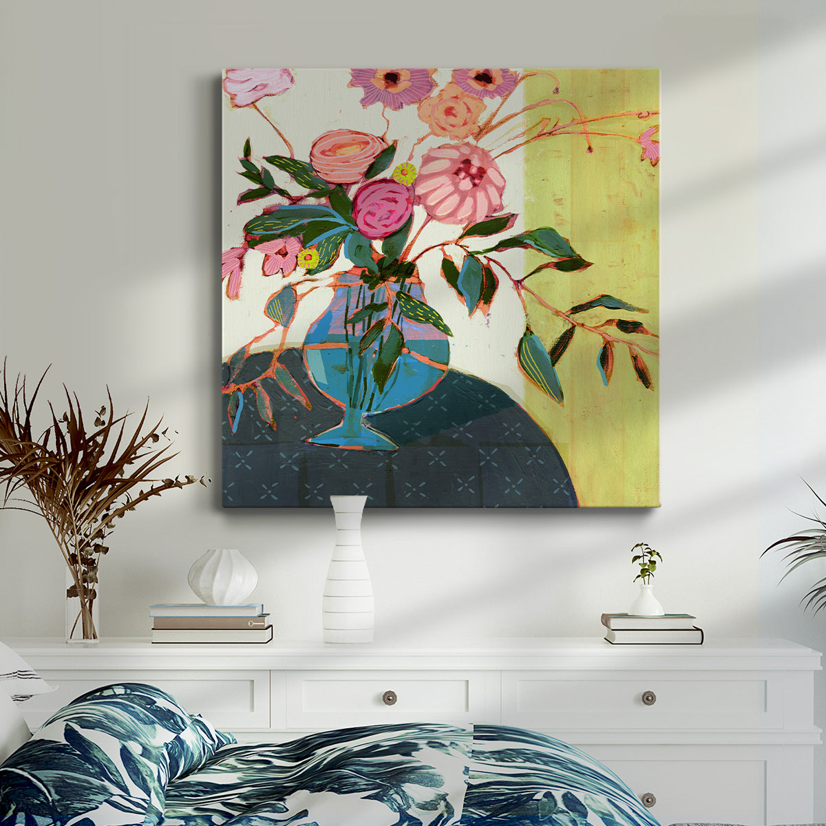 Fanciful Flowers I  - Canvas Art Print