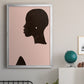 Pink Silhouette I - Modern Framed Canvas Print