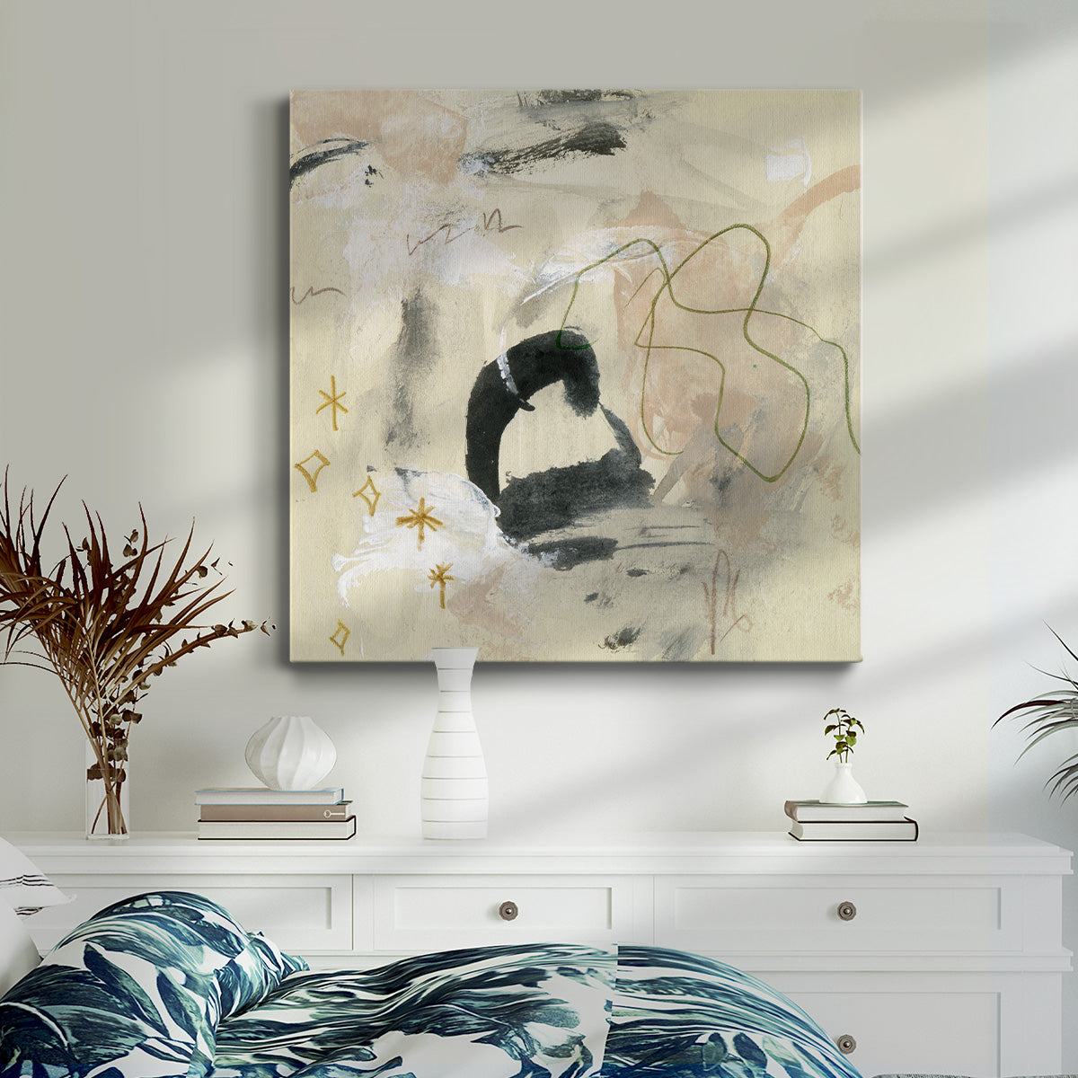 Winking Stars III-Premium Gallery Wrapped Canvas - Ready to Hang