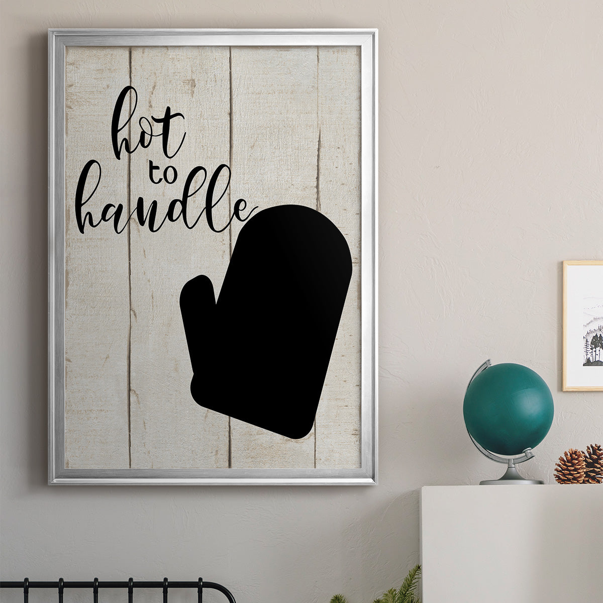 Hot To Handle - Modern Framed Canvas Print